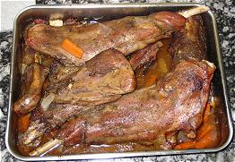 Ziege aus dem Backofen