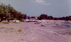Strand in den Achtzigern